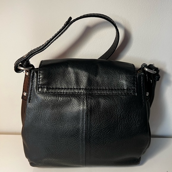 Ecco black leather crossbody bag - Picture 2 of 3